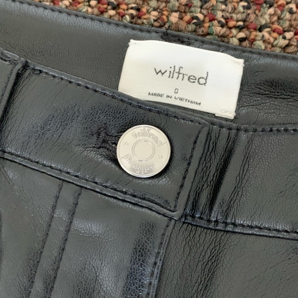 Wilfred (from Aritzia) faux leather pants only worn twice - Picture 3 of 3